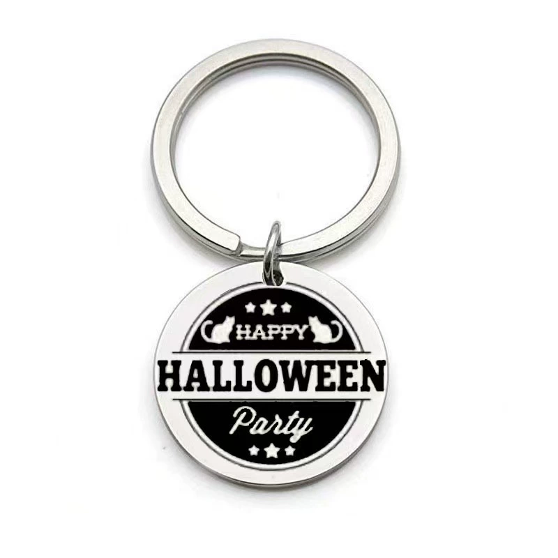 (Cross-border trading), keychain stainless steel, pendant, halloween, Birthday gift