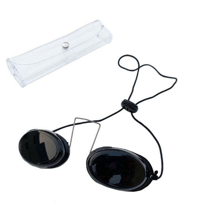 E光过滤光眼罩美容强光防护眼镜美容仪器护目镜EN166透光款