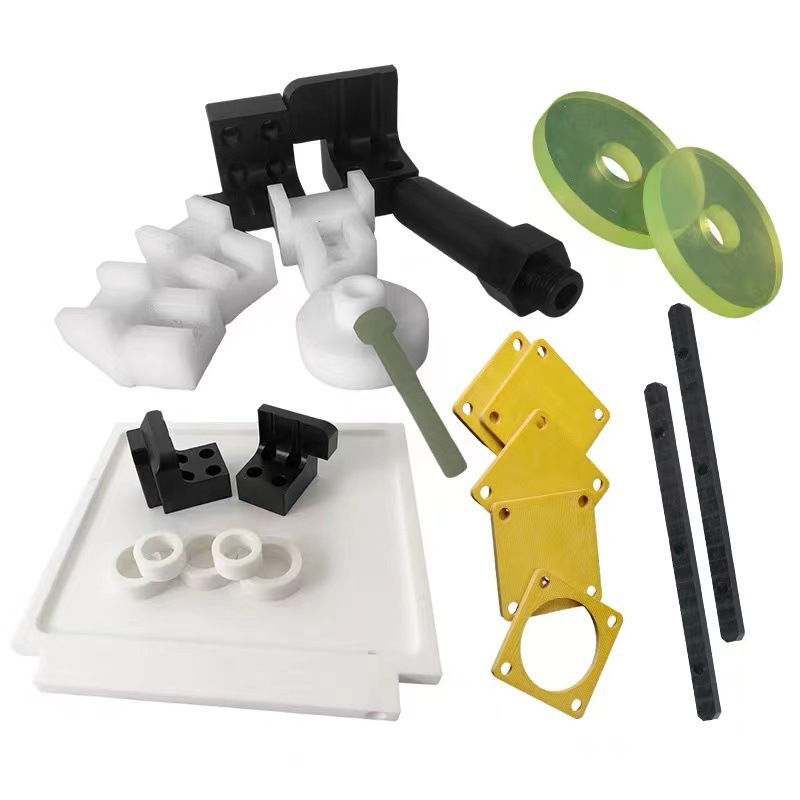 白色pom板赛钢板棒零件加工防静电黑色进口聚甲醛塑钢板零切