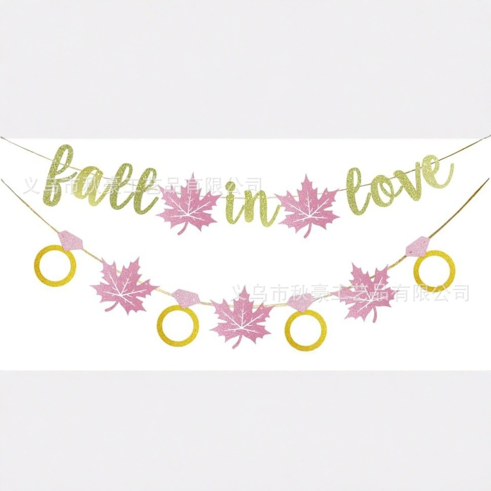 Decoración de la fiesta de Acción de Gracias de Amazon, bandera de dibujo, calabaza, hoja de arce, bandera de dibujo, festival de la cosecha, suministros de decoración navideña