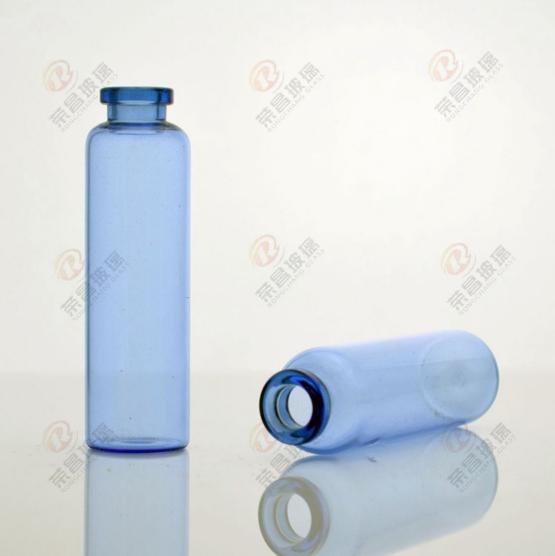 10ml蓝色口服液瓶 葡萄糖酸钙口服液玻璃瓶 浅蓝色管制玻璃瓶