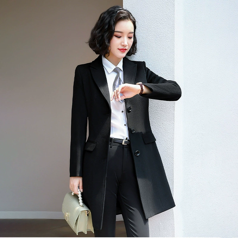 Демисезонное шерстяное пальто мужское и женское, ремень для работы, trench coat