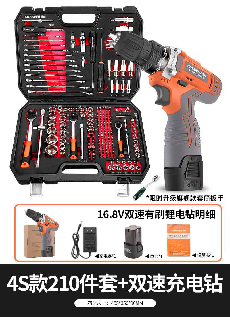 Sheet Metal Spray Repair — Shiyong Tool Kit - 4s-tool-anti-drop-210-pieces-drill-set