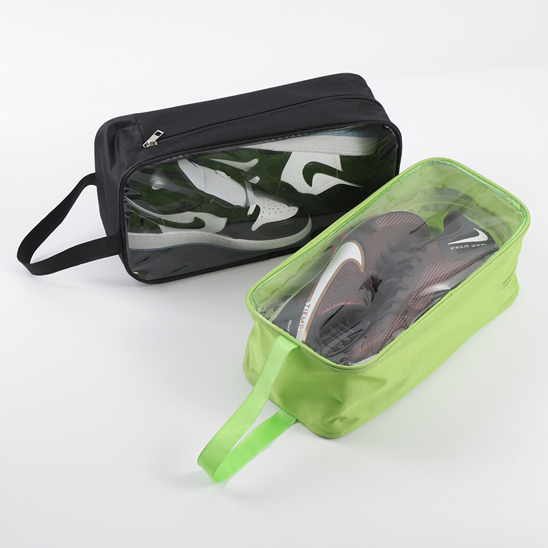 Caja de zapatos transparente bolsa de zapatos portátil impermeable bolsa de zapatos hogar Oxford tela bolsa de almacenamiento de zapatos bolsa de almacenamiento de ventas directas de la fábrica