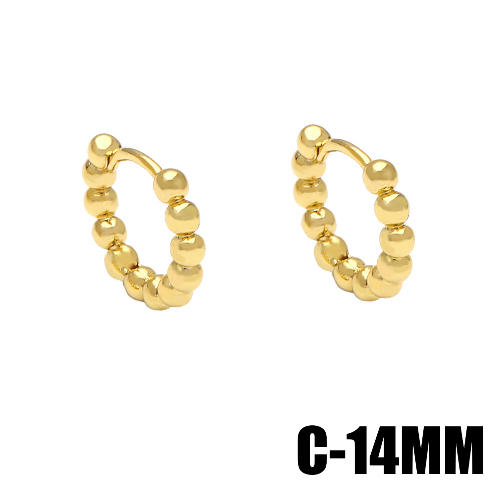 Fashion Geometric Copper Earrings Plating Zircon Copper Earrings display picture 4