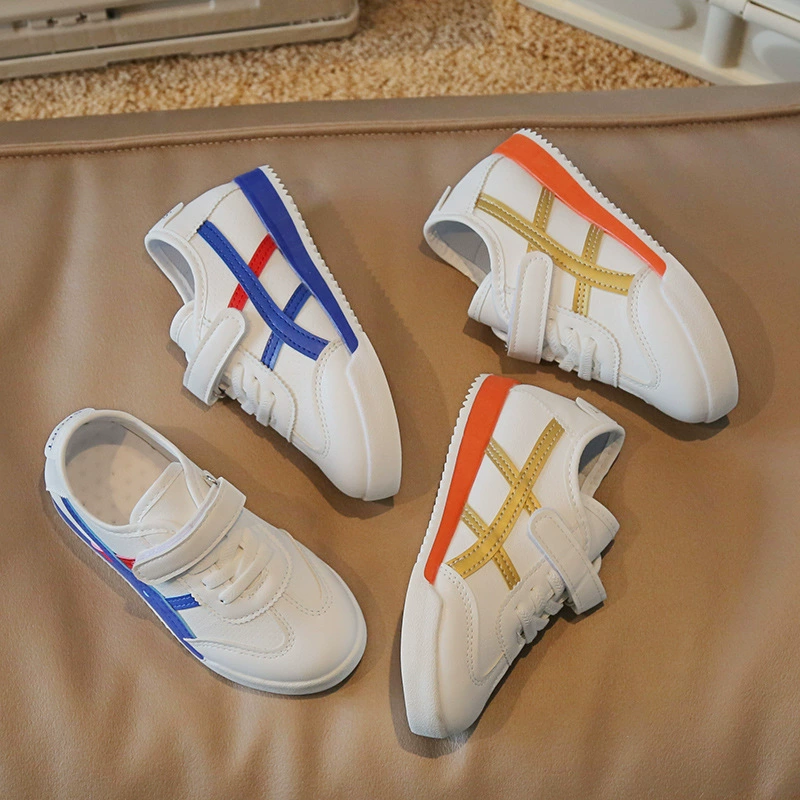 Модная детская обувь, Детская универсальная обувь Forrest Gump, 2022, новый стиль, Детские повседневные кроссовки среднего и большого размера, маленькие белые туфли для мальчиков и девочек