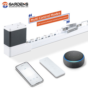 Graffiti Wifi/Zigbee Hidden Mini Curtain Motor Electric Track Remote Control Voice Control