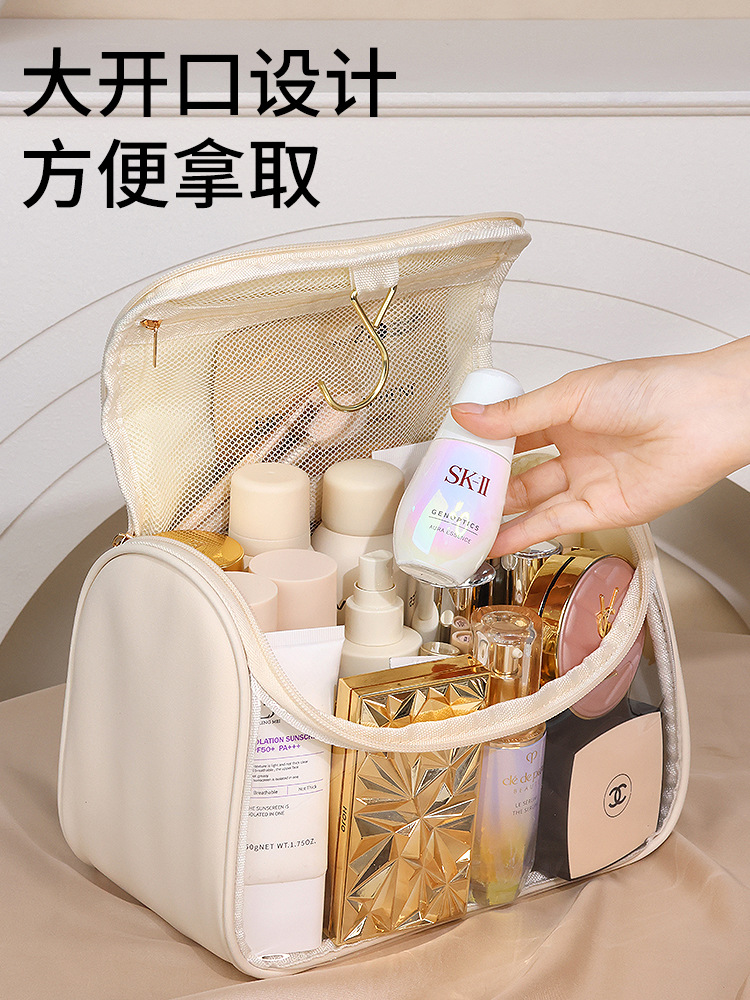Bolsa de lavado de gancho de viaje bolsa de cosméticos de lavado Portátil Bolsa de almacenamiento portátil de gran capacidad para mujeres bolsa de almacenamiento de lavado y cuidado