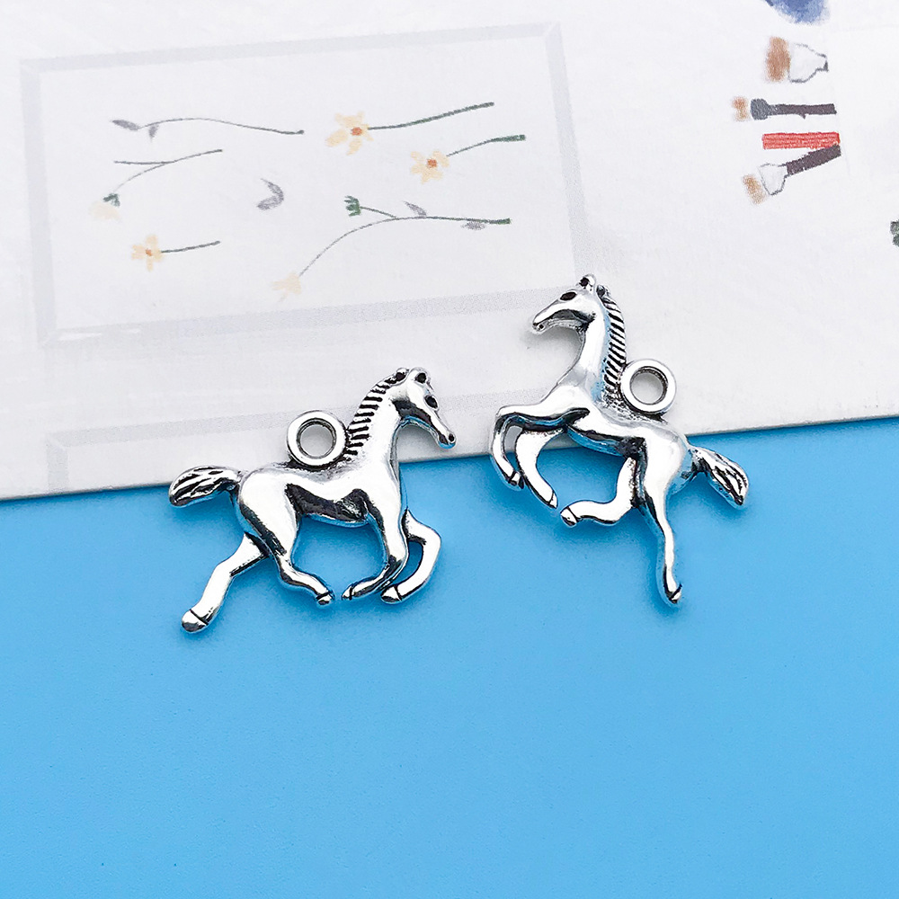 1 고대 실버 말 20x15mm-2321-1.3g