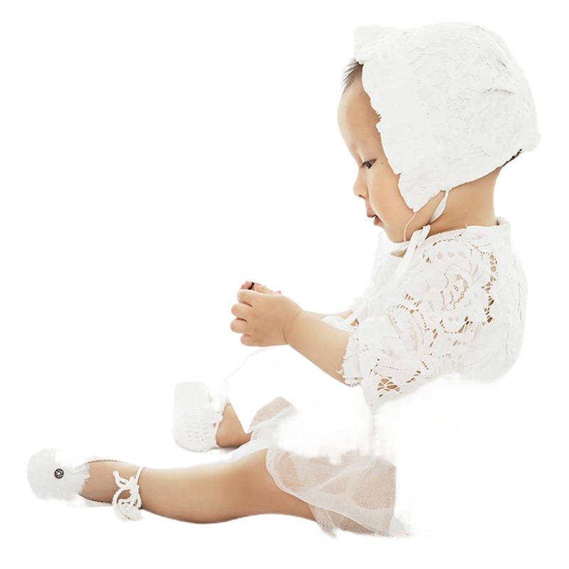 Estilo coreano niña princesa encaje suave inferior paso delantero sandalias hechas a mano algodón peinado verano bebé Niño Zapatos encaje Calcetines