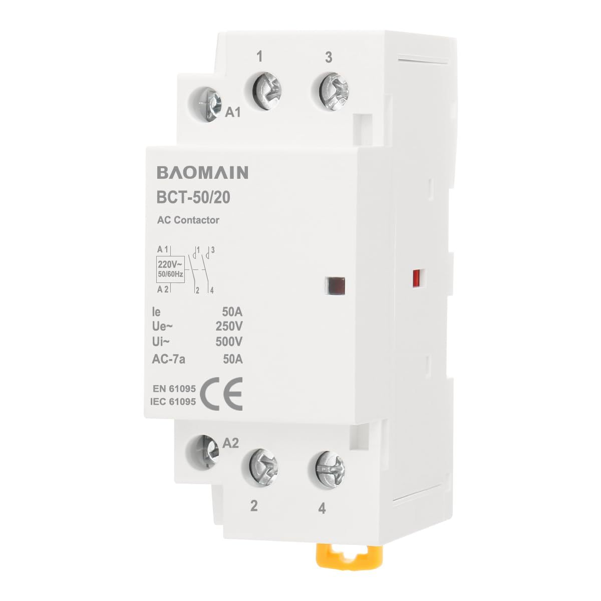 Baomain AC Contactor 50A 2 Pole Normally Open Universal Circ