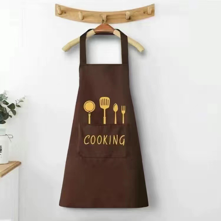 나이프와 포크 방수 앞치마 [레귤러 브라운]