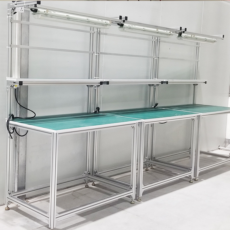リーンパイプ作業台工場組立ライン帯電防止作業台ワークショップ工場恵州地域カスタマイズされた図面|undefined