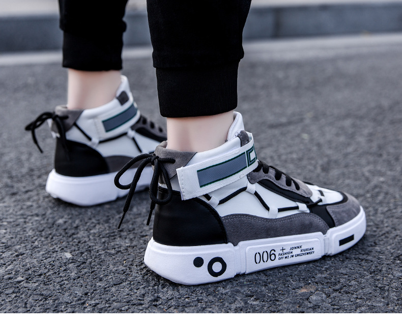 Hoge top herenschoenen zomer nieuwe casual sport Koreaanse versie trendy mode alle match heren groothandel_voghion.com