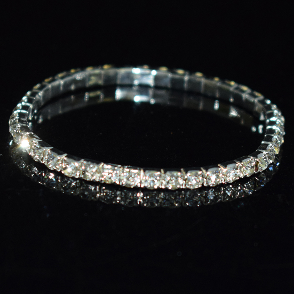 Luxurious Circle Alloy Plating Rhinestones Bracelets display picture 1