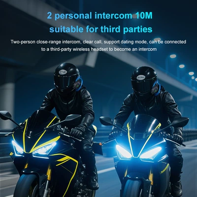 and Dustproof, Long Battery Life, for | Motorcycle Helmet Headset