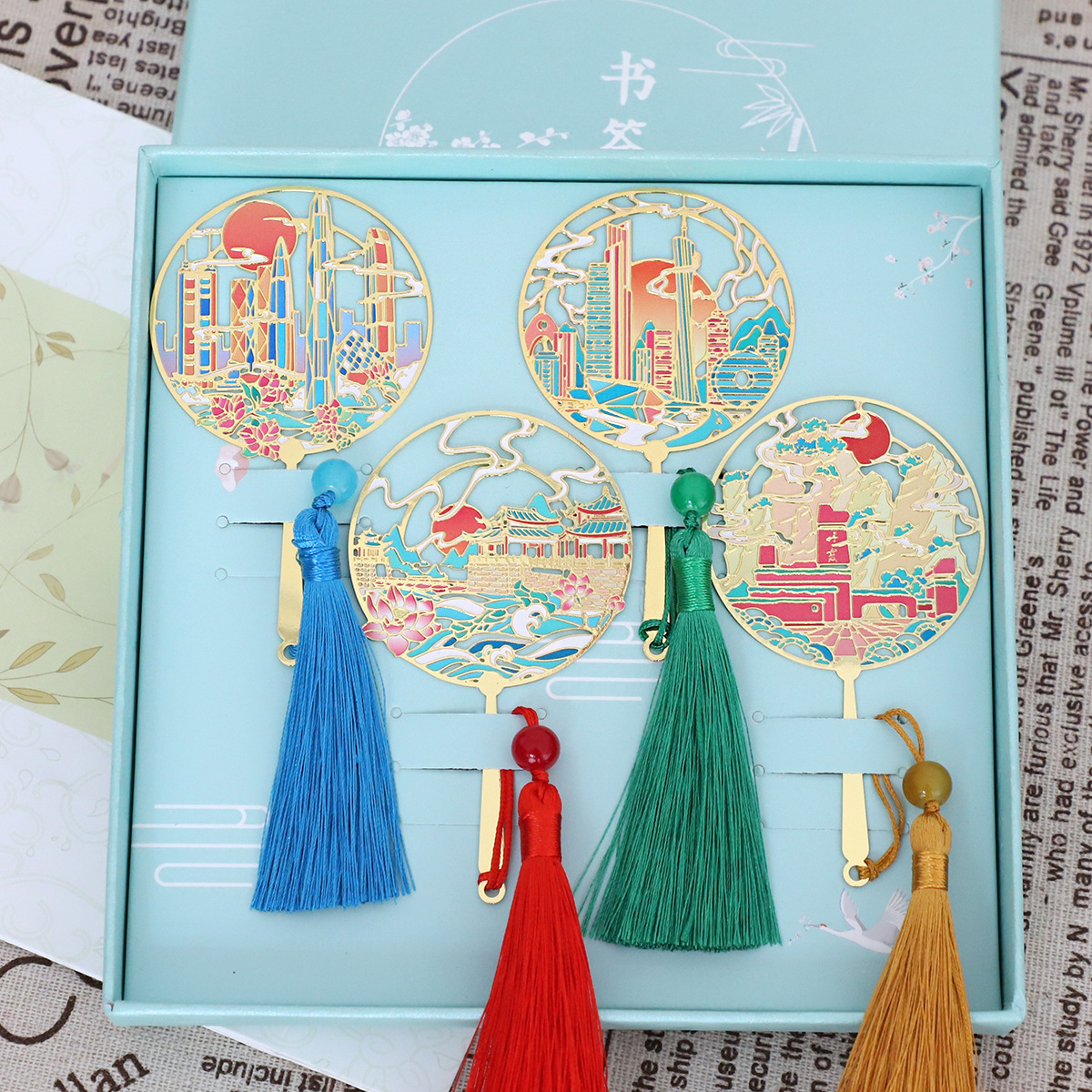 Guangdong 4 tassels (blue box)