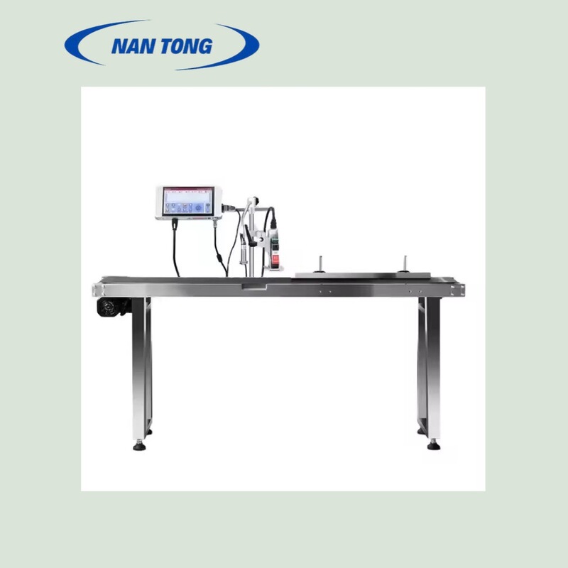 high quality online small character coding protein box PVC belt electric conveyor automatic printing
