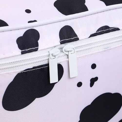 Manufacturer direct travel cute portable waterproof cosmetic storage bag large capacity ins Korean version cosmetic bag milk cow
