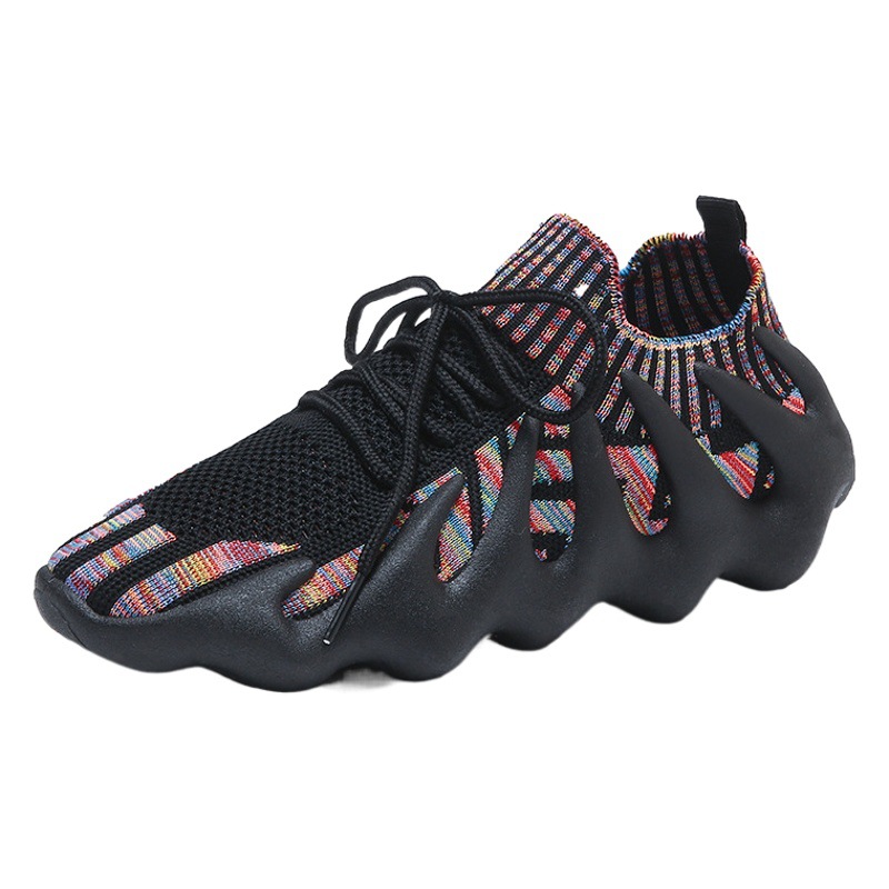 Zapatos de Coco para mujeres 2024 Nuevo versátil ligero antideslizante Delgado casual transpirable zapatos de ocho garras corriendo zapatillas tejidas voladoras