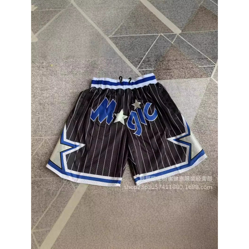 Cross-Border Foreign Trade Basketball Shorts Wholesale Warriors Lakers 76Ers Heat Raptors Magic Pocket 3D Printed Basketball Shorts