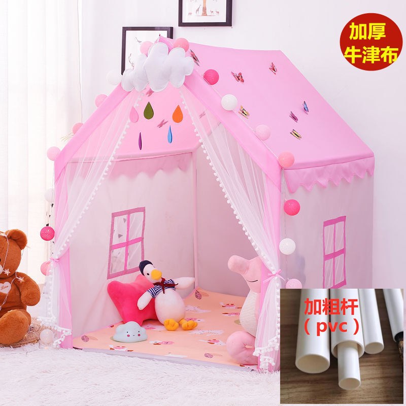 Fábrica directa de pelo transfronteriza tienda infantil Castillo Oxford tela juego casa niños y niñas interior dormir anti-mosquitero