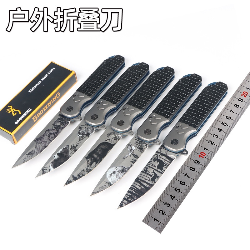 户外野营便携56HRC硬度便携防身刀家用快递开箱折刀厂家3CR13刀具