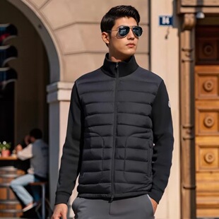 Mengjia down Jacket High Version in Stock m Brand Classic Knit Splicing Single Fashion Inner Layer Unisex down Jacket