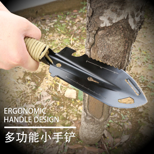 Outdoor multifunctional engineer shovel, mini convenient military shovel, gardening hand shovel, digging vegetable tool, camping survival equipment