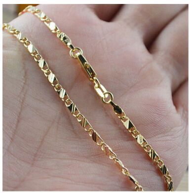 Jinrongxing Cross-Border Temu Aliexpress European and American Style Copper Silver-Plated Gold-Plated 18K Men's and Women's Chain Necklace Jinrongxing Cross-Border Temu Aliexpress European and American Style Copper Silver-Plated Gold-Plated 18K Men's and Women's Chain Necklace