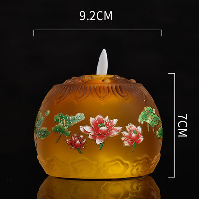 호박색-[연꽃 스타일]/램프