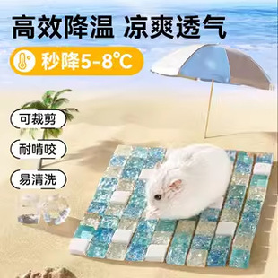 Buka Star Little Hamster Ice Pad Summer Ceramic Cooling Supplies Rabbit Cooling Plate Golden Bear Cooling Mat Ice House Electronics