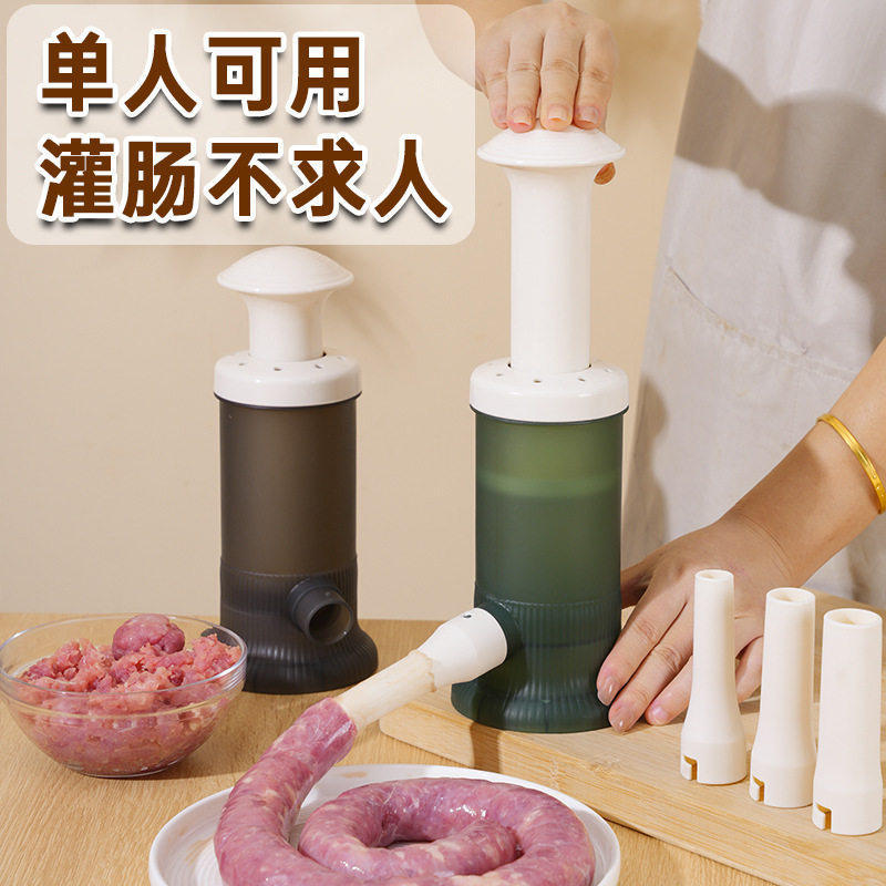 Sausage Stuffer, Manual Sausage Maker for Home Use, Sausage Casing Tool, Sausage Filling Device, Sausage Making Gadget, Cross-Border