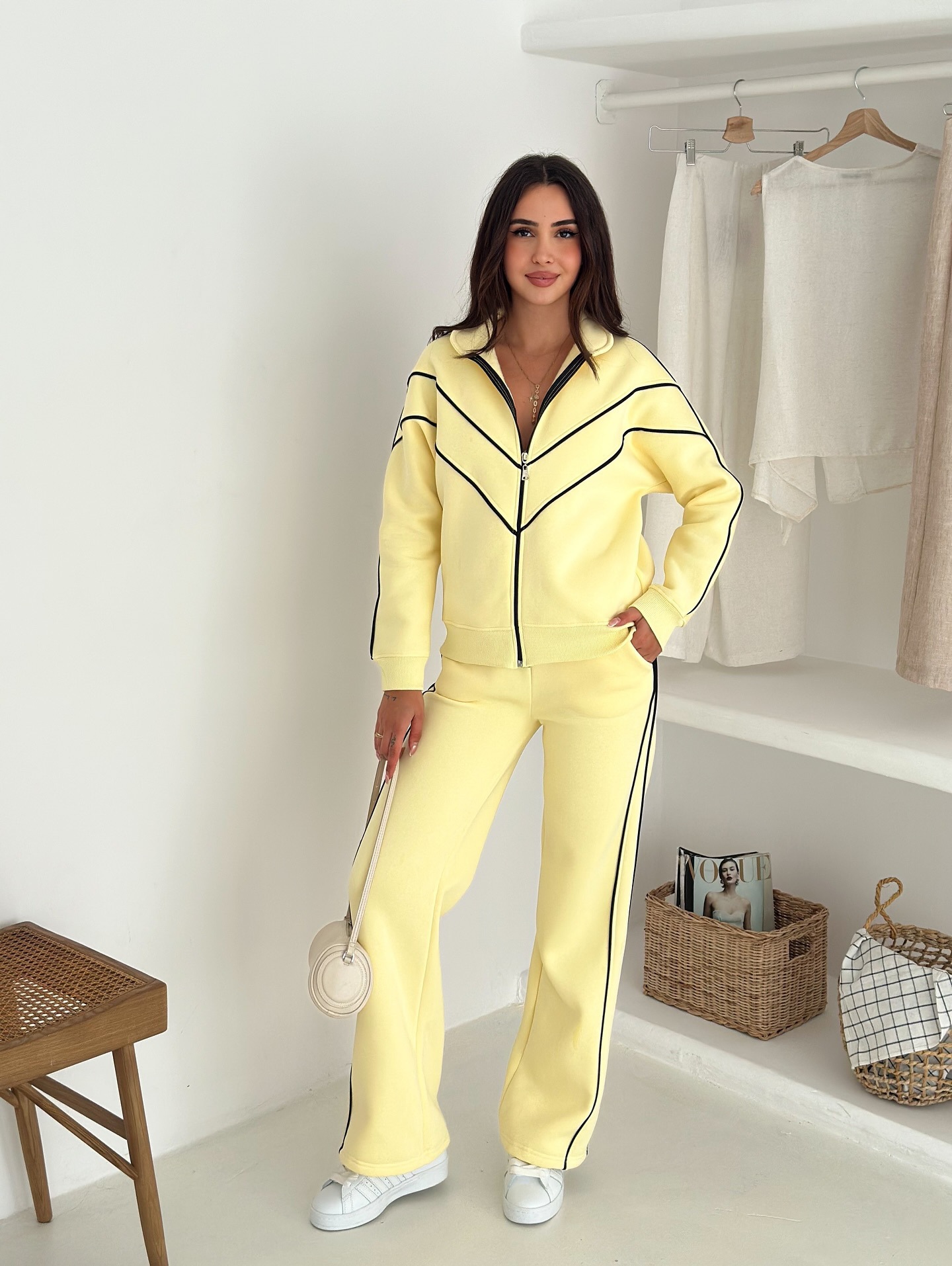 2026 Cross-Border Casual Outfit For Women, European American Street Style, Long-Sleeve Fold-Neck Cardigan And_ecoleips.com
