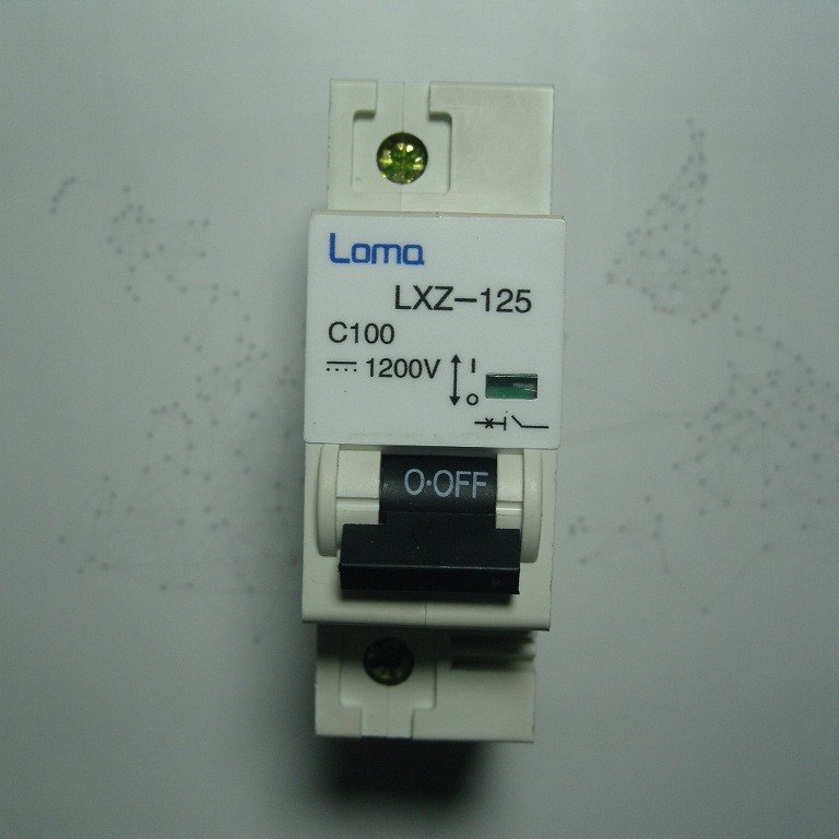 隆马电器   微型断路器125A 单极 1P mcb 单相一极断路器100A
