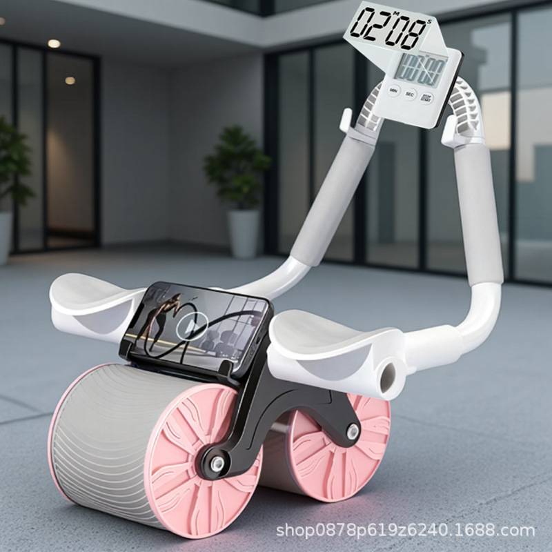 핑크 무릎을 꿇는 패드 타이머