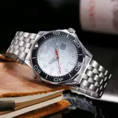 2021 Cross-border Men's European Haima 300 Shading Watch Steel Band Tape Quartz Fashion Watch Manufacturers Shipping