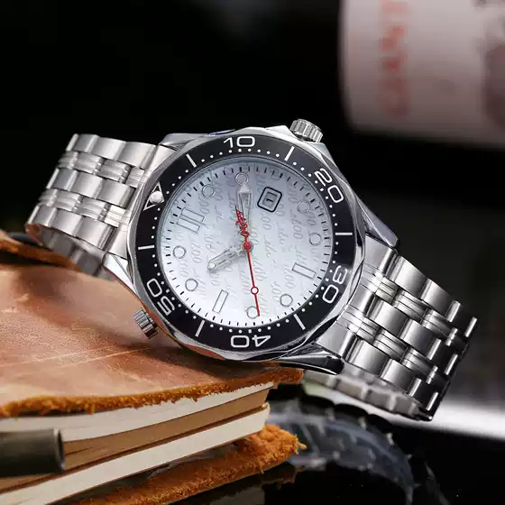 2021 Cross-border Men's European Haima 300 Shading Watch Steel Band Tape Quartz Fashion Watch Manufacturers Shipping