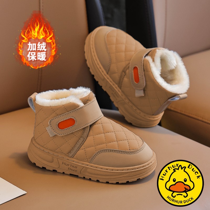 Botas de nieve para niños 2025 invierno nuevas botas de niñas con calentamiento de lana zapatos de algodón para niños zapatos de algodón para estudiantes primarios invierno image 4