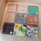 Korean Style Women's Floral Fresh Small Square Scarf All-match Silk Scarf Tourism Decorative Headscarf Hair Belt Scarf Artistic Scarf Spring and Autumn