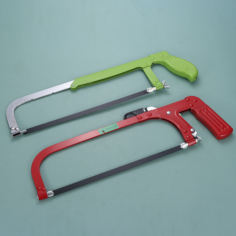 Jiutong fábrica al por mayor de sierra arco marco plateado Luo ajustable jardín aleación aluminio tubo cuadrado herramienta manual para trabajar la madera image 5