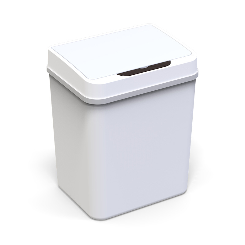 Transfronterizo casero inteligente inducción basura 9L contener barril de plástico de pequeña capacidad barril de basura de inducción infrarroja automática