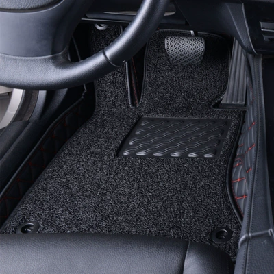 Ayaqaltılar (Kovriklər), Single-piece car floor mat for - please-specify-the-vehicle-model-and-year-in-the-order-notes-huiqi-double-layer-main-driver-black-red-line-black-chenice-big-discount