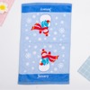 批发纯棉割绒印花圣诞毛巾12个月份公主卡通面巾