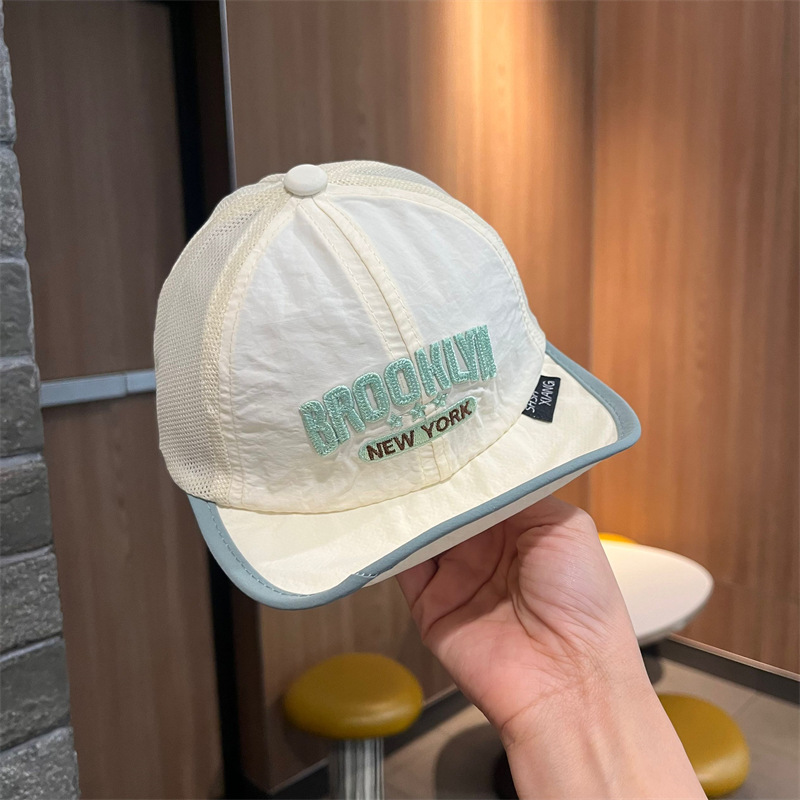 Sombreros para niños, sombrilla fina de verano, gorras de protección solar, gorras de béisbol de malla transpirable de moda para niños y niñas