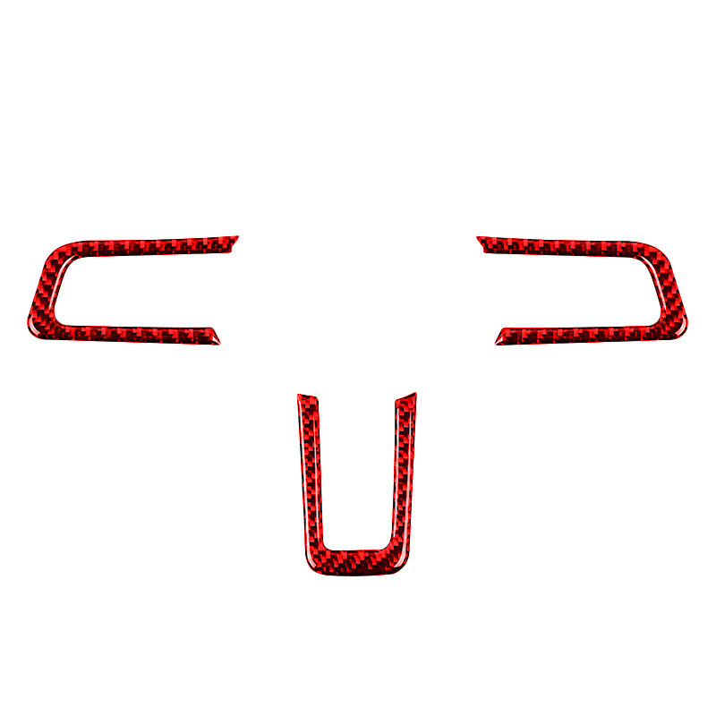 빨간색 스티어링 휠 버튼 스티커