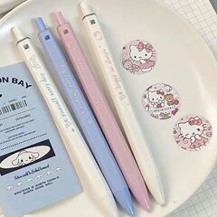 小紅書同項kitty猫方方筆insかわいい高颜値押し中性筆シンプル学生ブラシ問題