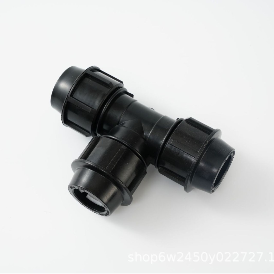 Conectores de Tubería de Tres Vías de Conexión Rápida de PE, Conexión Rápida Multifuncional para Riego