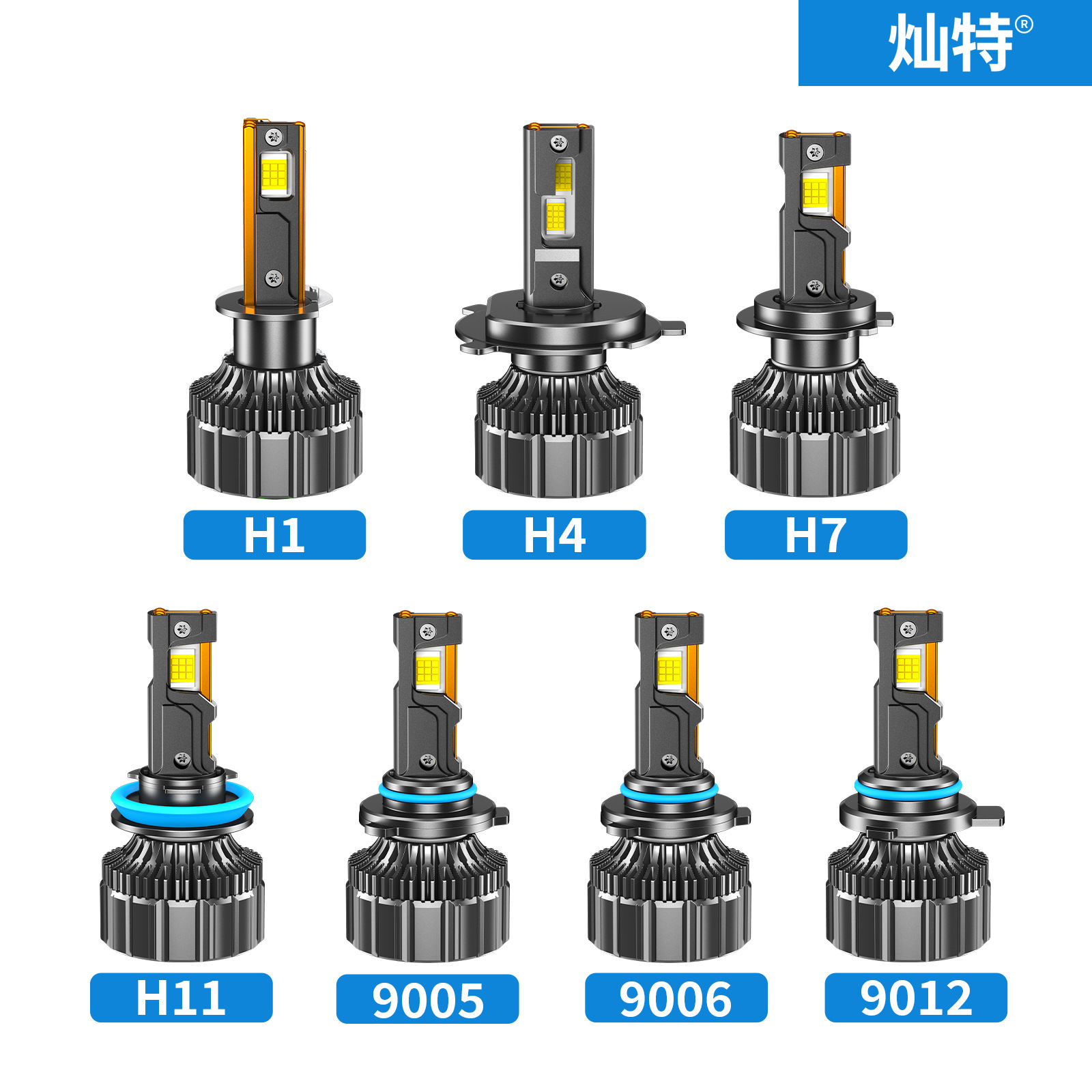 Nuevo transfronterizo K26 de alta potencia 190W tres tubos de cobre condujo delantero H1H4H7H11 9005 cerca