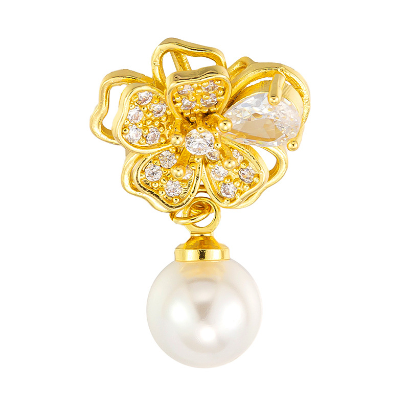 Antiguo método oro goteando aceite azul quemado colgante cuentas Dios de la riqueza atrapador de sueños flor cuentas de tambor accesorios de bricolaje joyería de transferencia